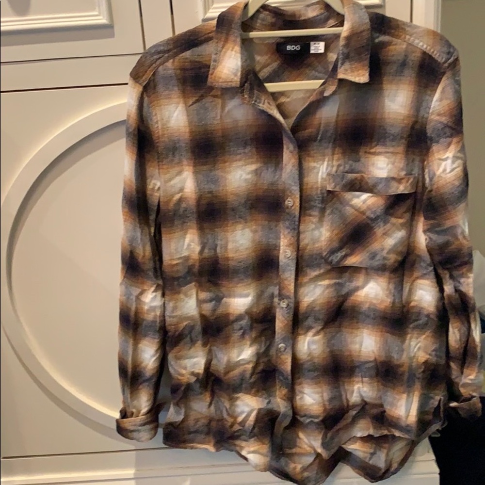 Brown flannel